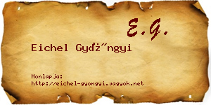 Eichel Gyöngyi névjegykártya